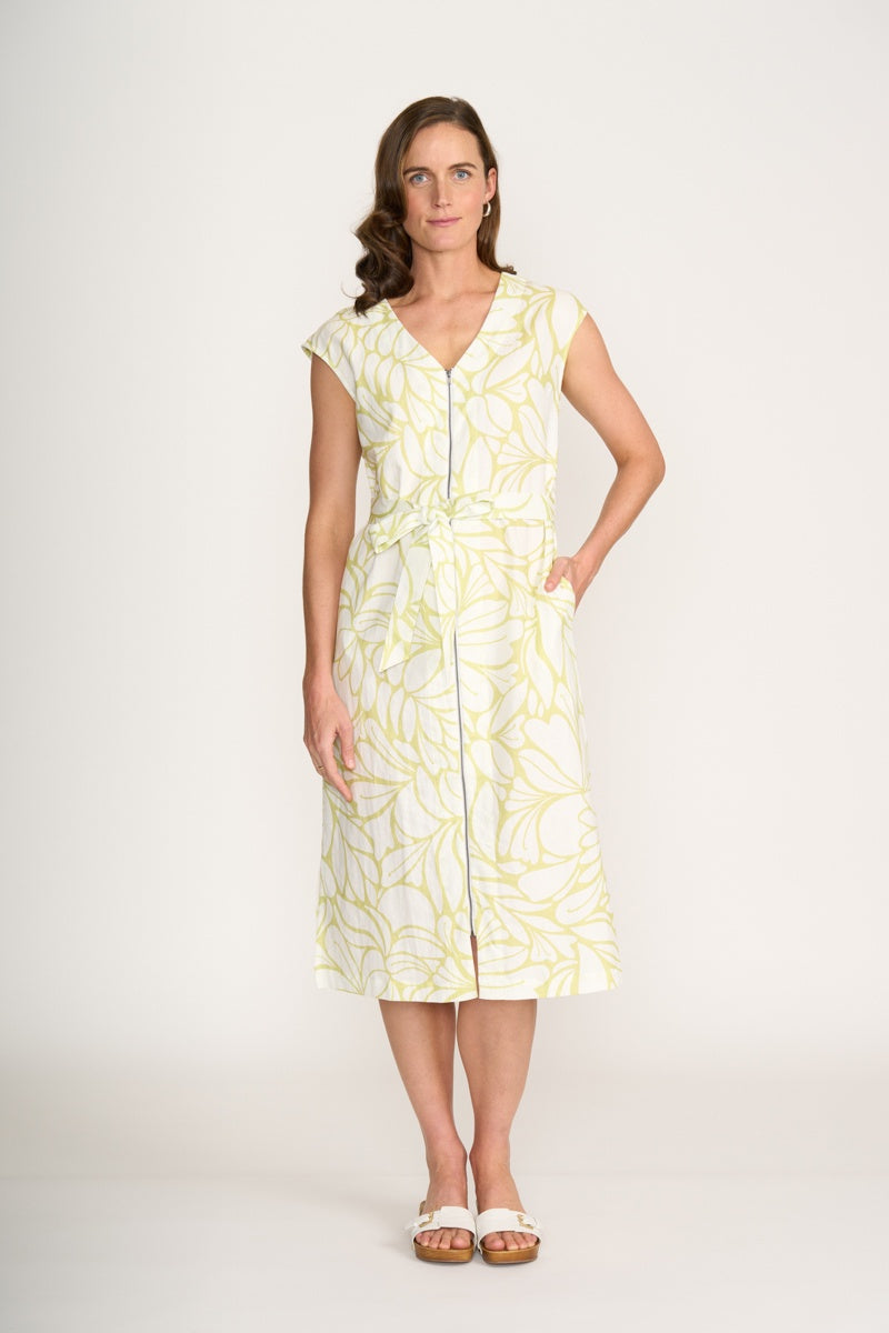 Foil You Little Zipper Dress in Silhouette