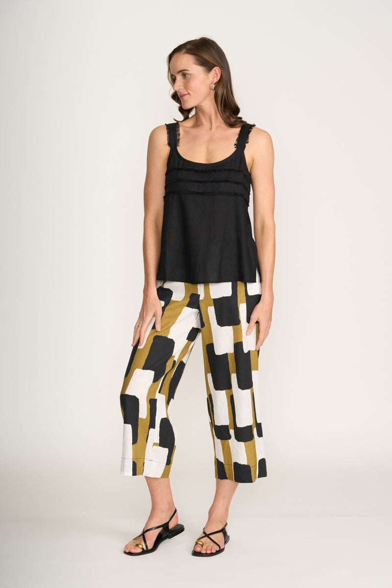 Foil Into The Fray Top in Black