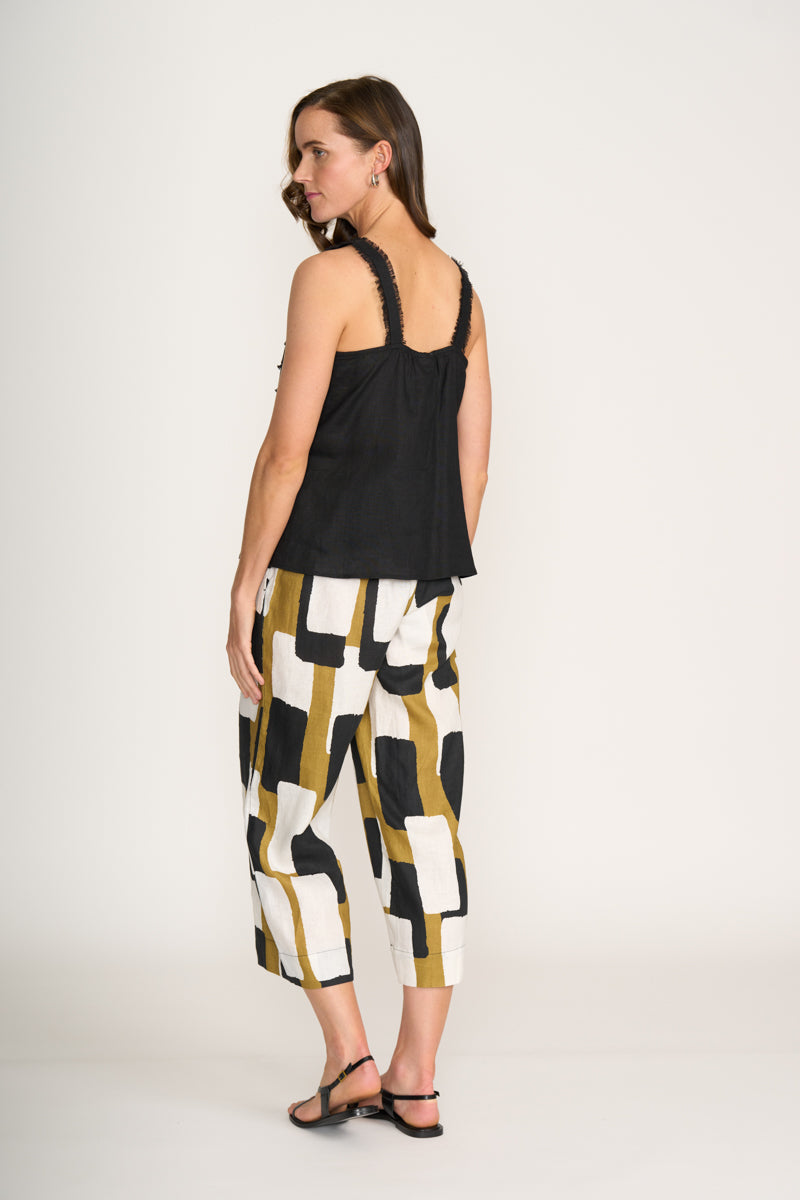 Foil Into The Fray Top in Black