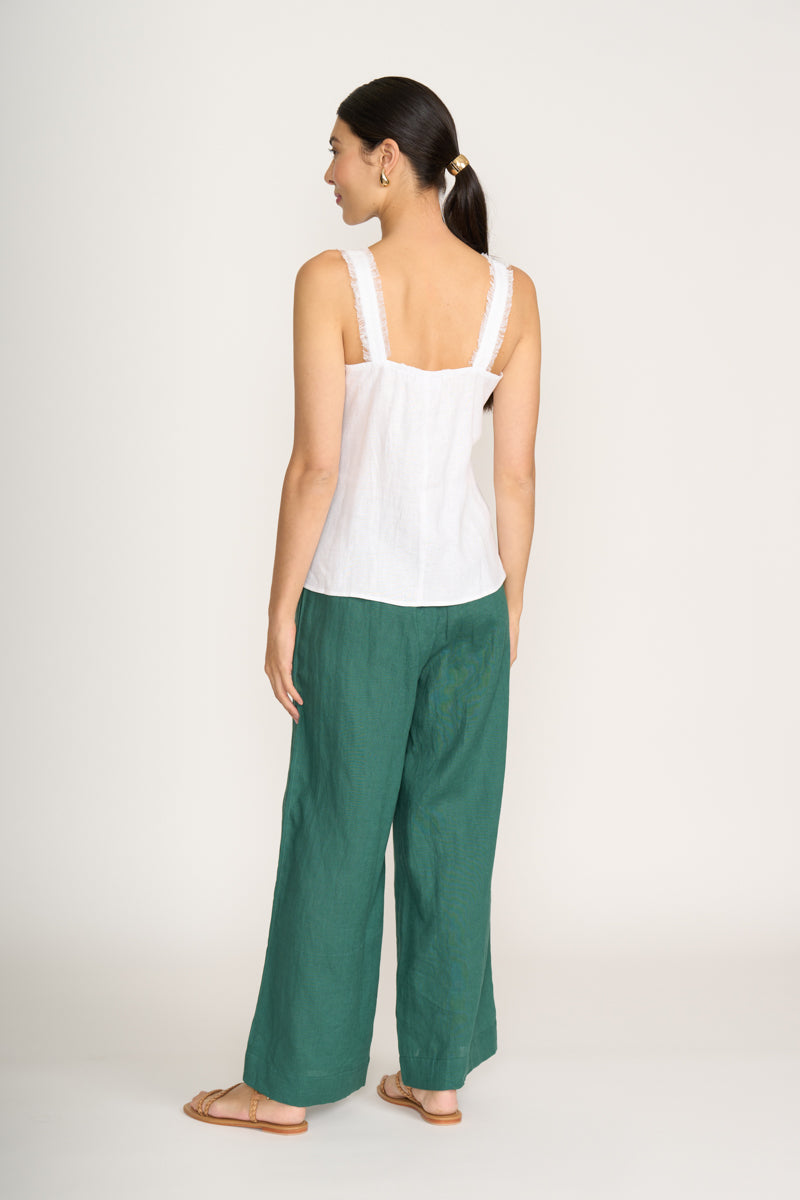Foil Into The Fray Top in White