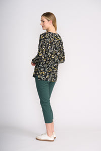 Foil Step Up Top in Leaf It