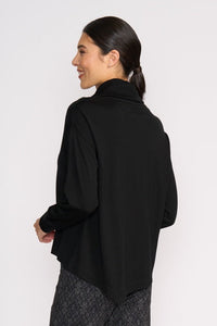 Foil At The Junction Top in Black