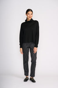 Foil At The Junction Top in Black