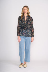 Foil Stepping Out Blouse in Narnia