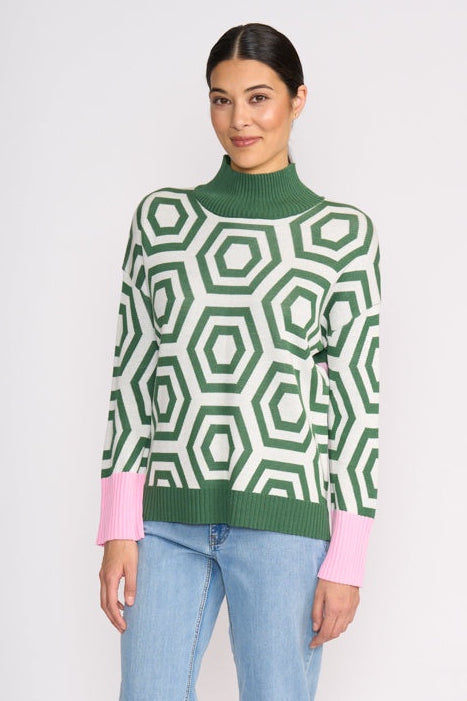 Foil Next Level Sweater in Sage Hex