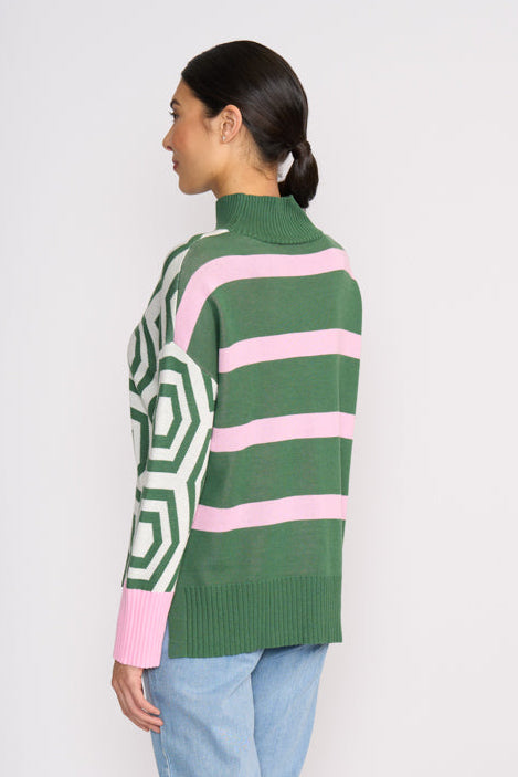 Foil Next Level Sweater in Sage Hex