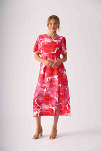 Foil SIP HAPPENS TEA Dress in Fantasia