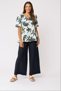 Foil ENCHANTING Top in Paper Flower
