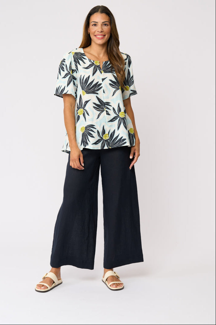 Foil ENCHANTING Top in Paper Flower