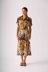 Foil DECKED OUT Dress in Keep Palm