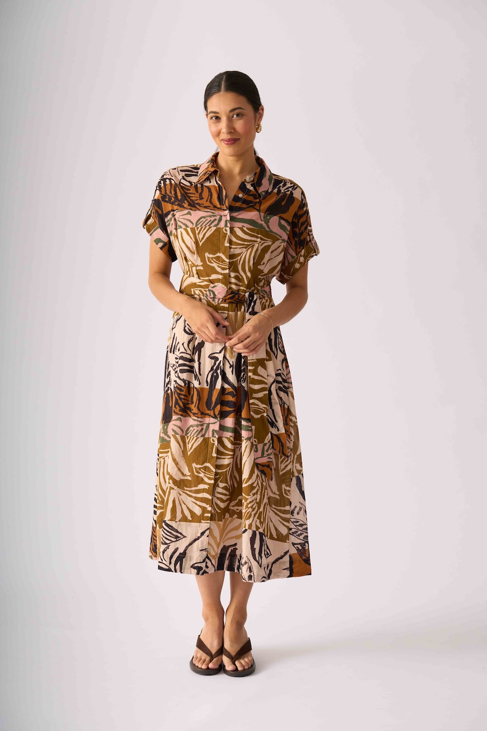 Foil DECKED OUT Dress in Keep Palm