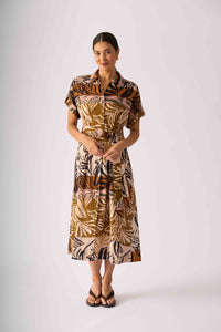 Foil DECKED OUT Dress in Keep Palm