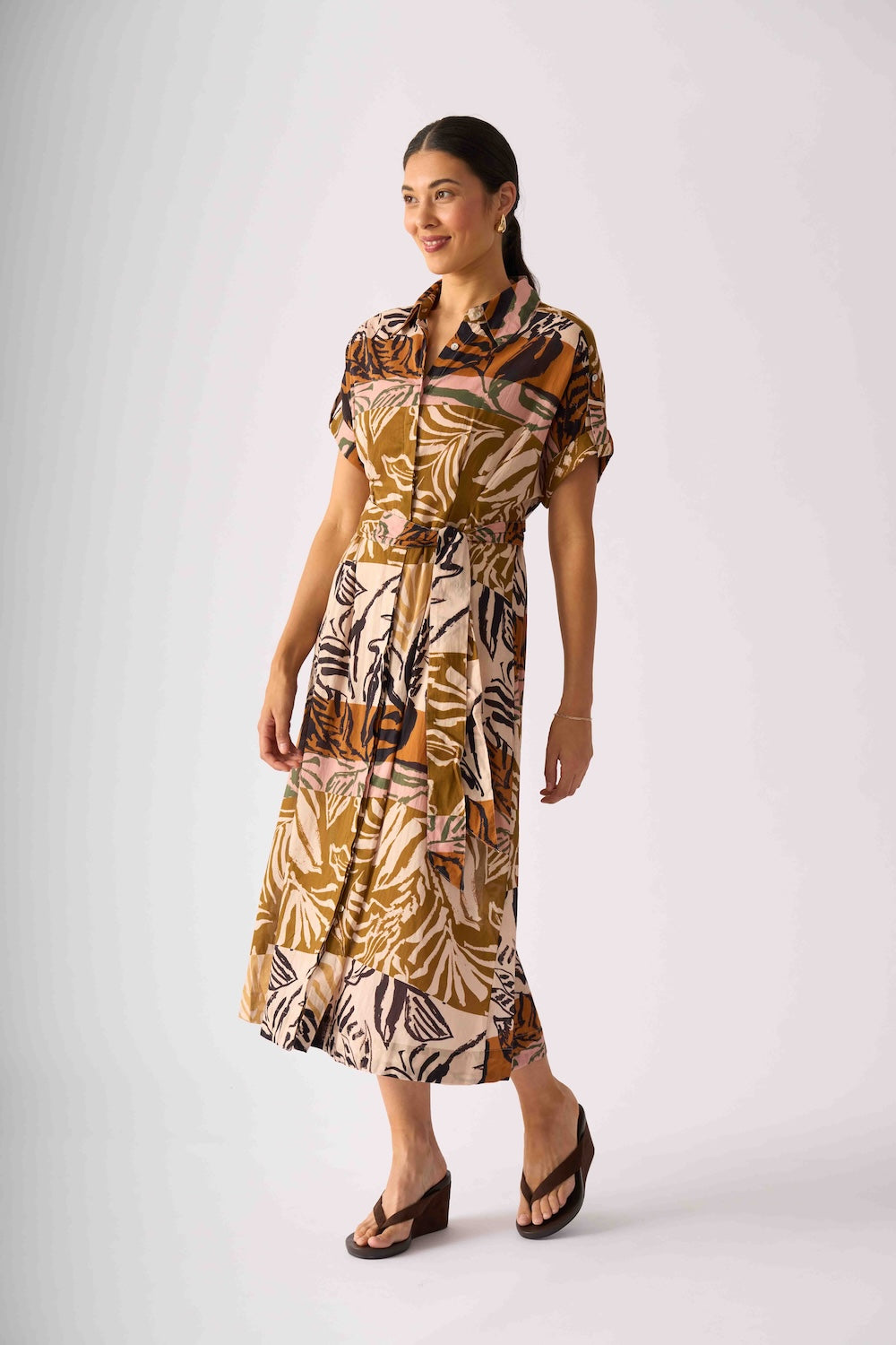 Foil DECKED OUT Dress in Keep Palm