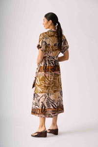 Foil DECKED OUT Dress in Keep Palm