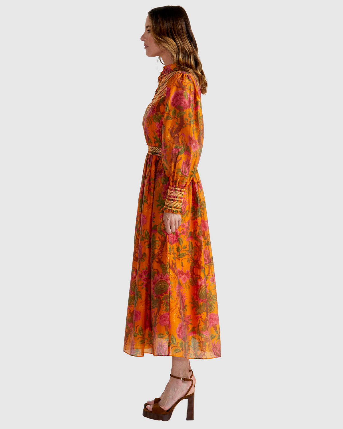 Fate + Becker Panama Dress in Orange Floral