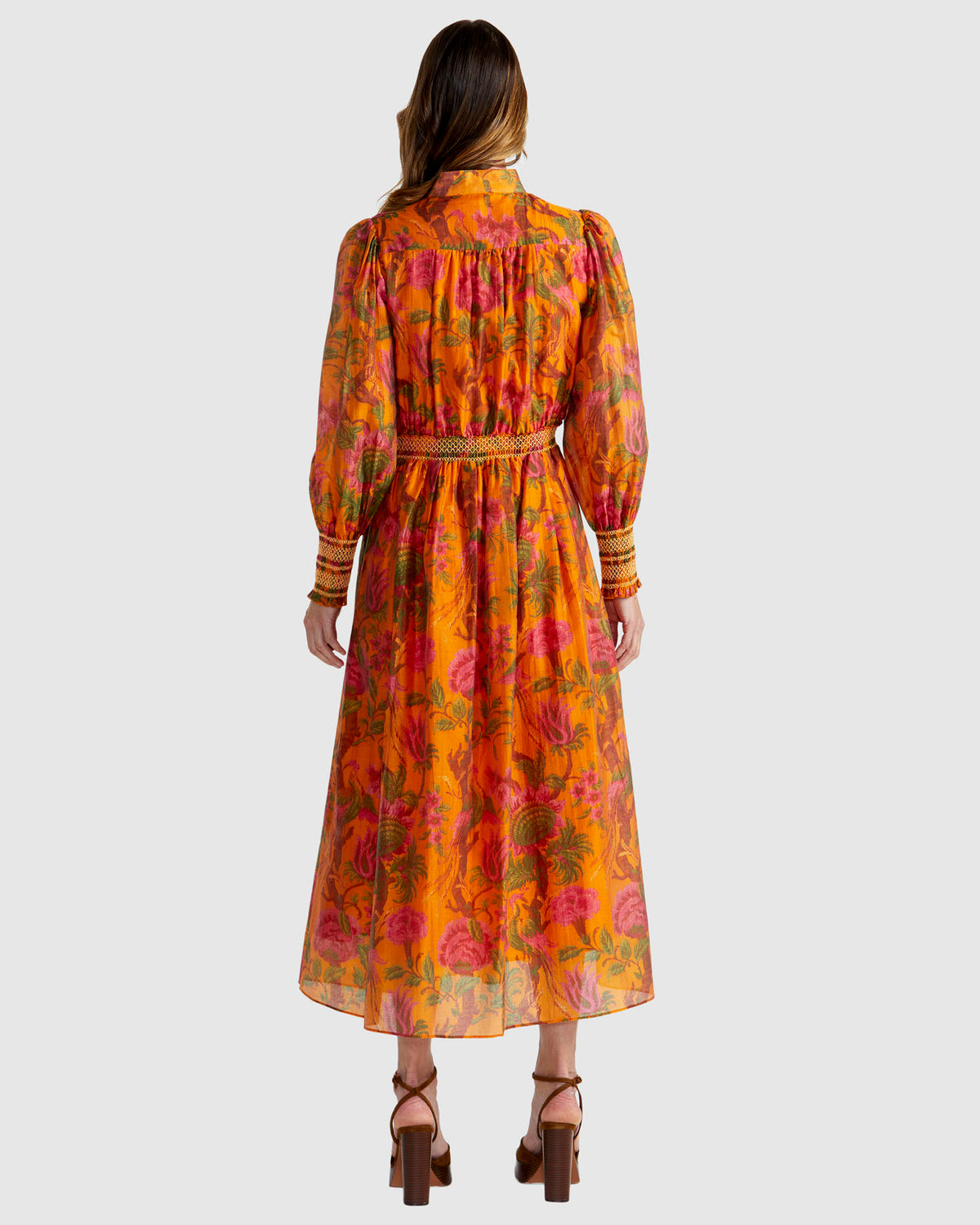 Fate + Becker Panama Dress in Orange Floral