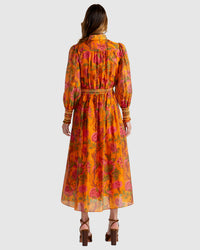 Fate + Becker Panama Dress in Orange Floral