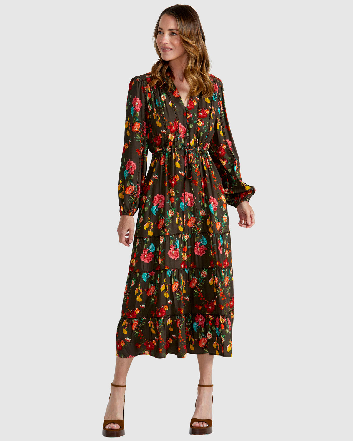 Fate + Becker Guadalupe Dress in Choc Rio