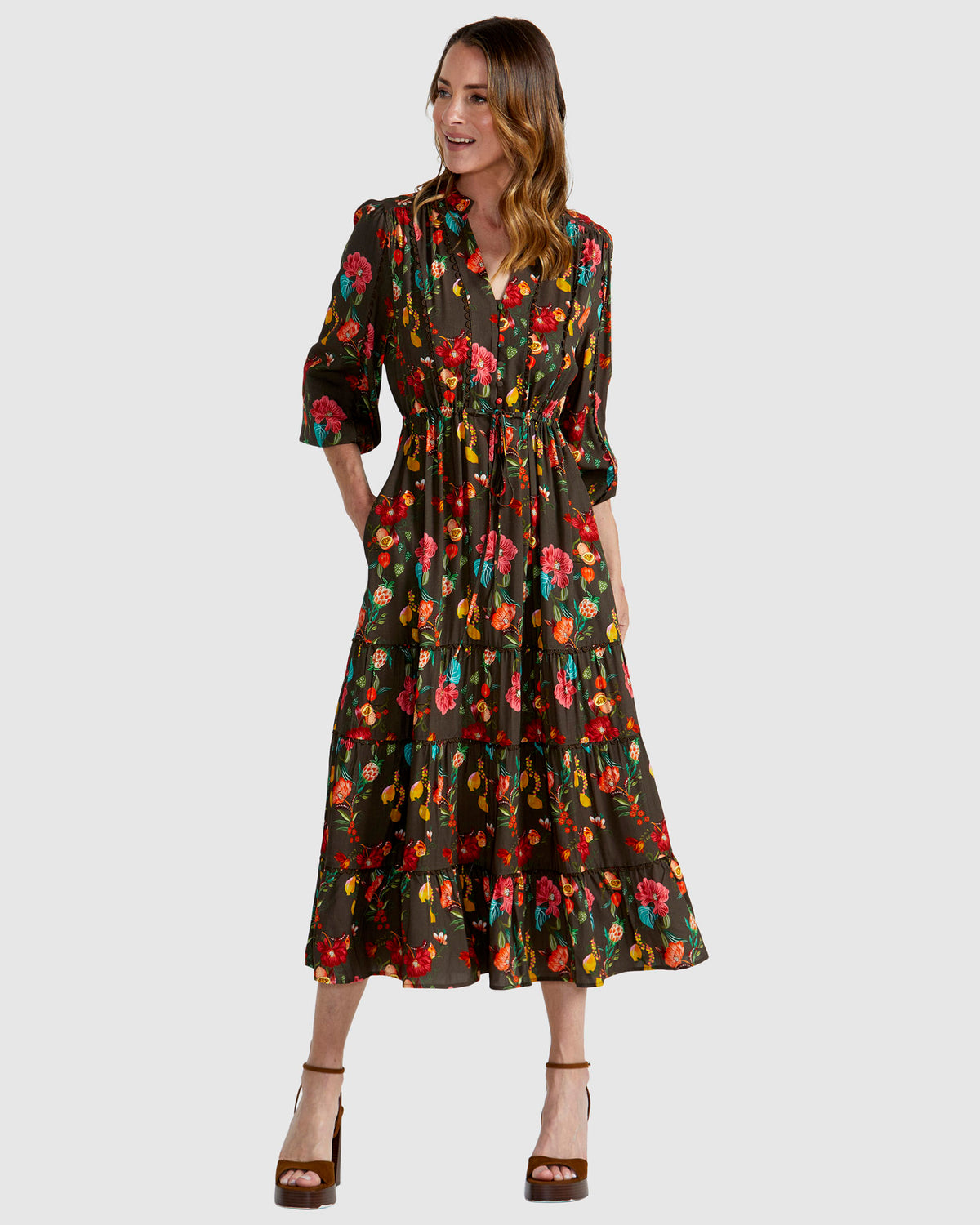Fate + Becker Guadalupe Dress in Choc Rio