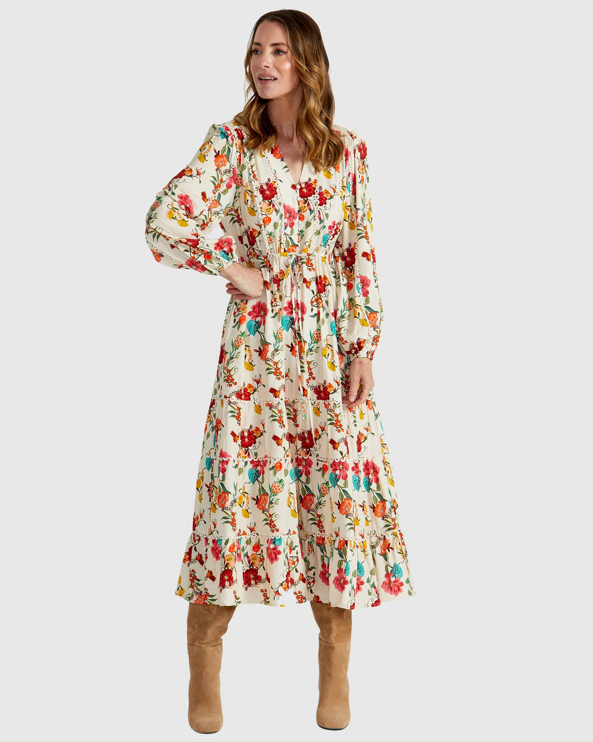 Fate + Becker Guadalupe Dress in Cream Rio