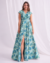 Trellis Lane DEANDRA Maxi in Blue Gold