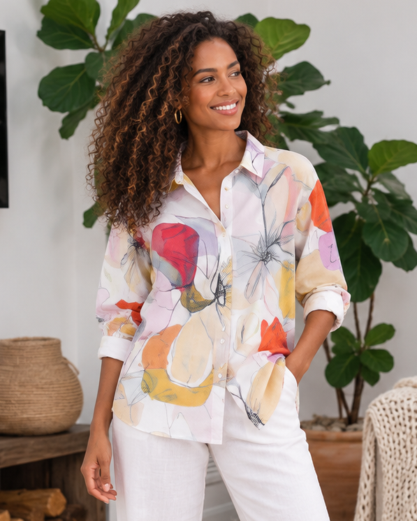 See Saw Shirt in Petal Drift
