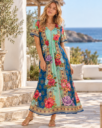 Lula Soul ALCAZAR Midi Dress in Navy