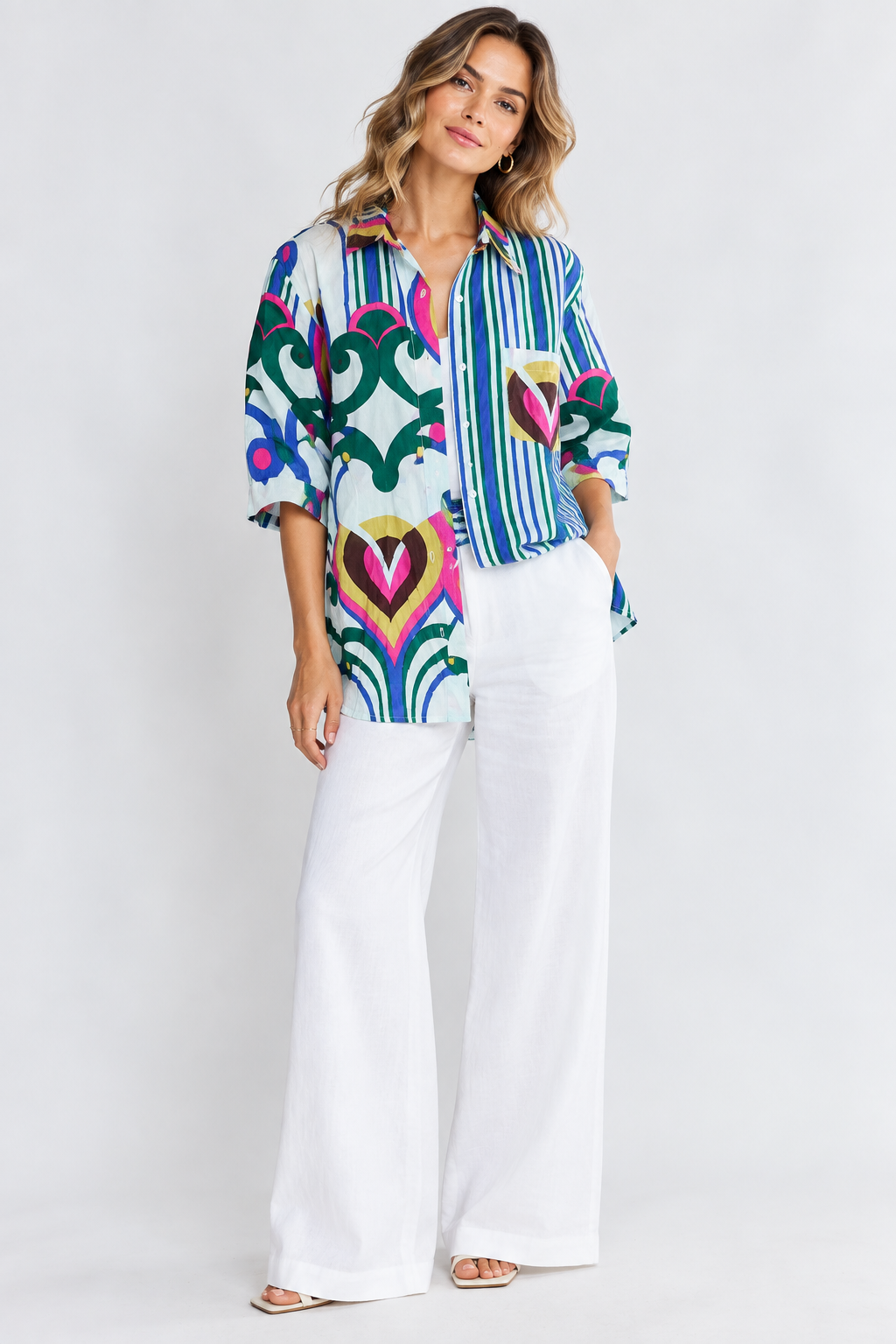 Lula Life SADIE Shirt in Ocean