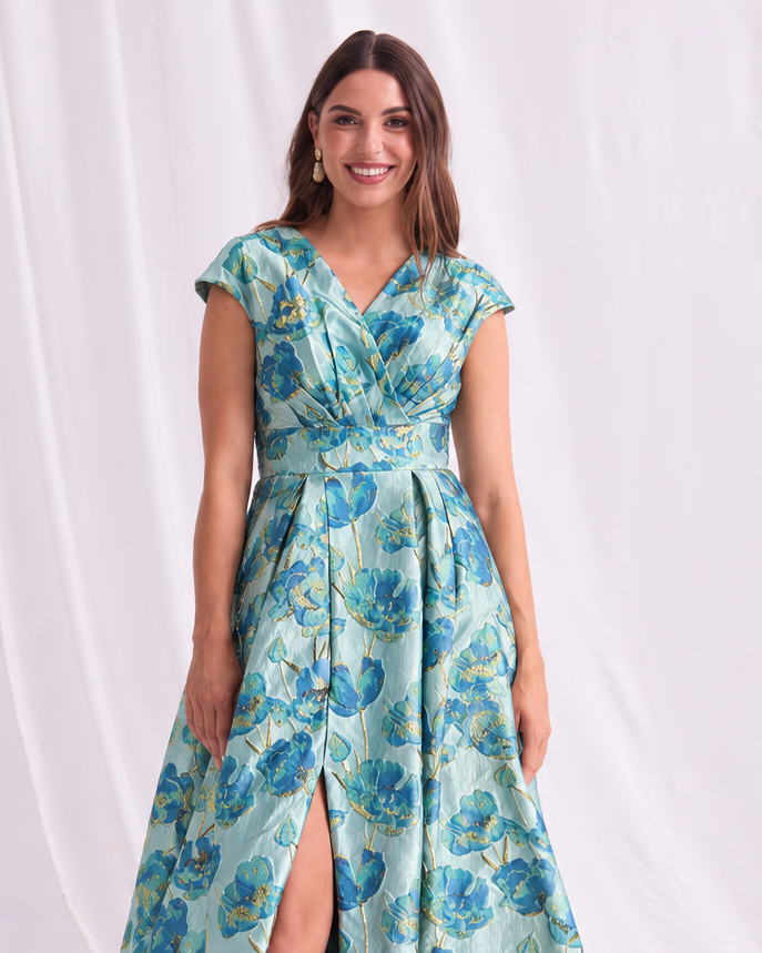 Trellis Lane DEANDRA Maxi in Blue Gold