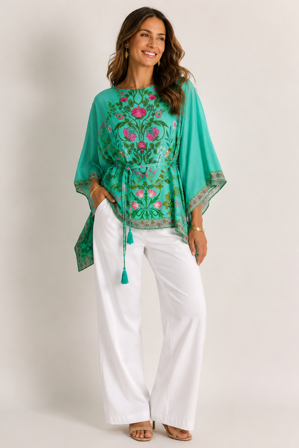 Ruby Ya Ya TATIANA Poncho in Green