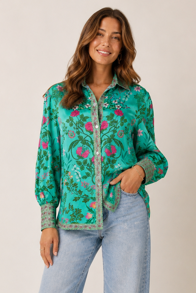 Ruby Ya Ya TATIANA Shirt in Green