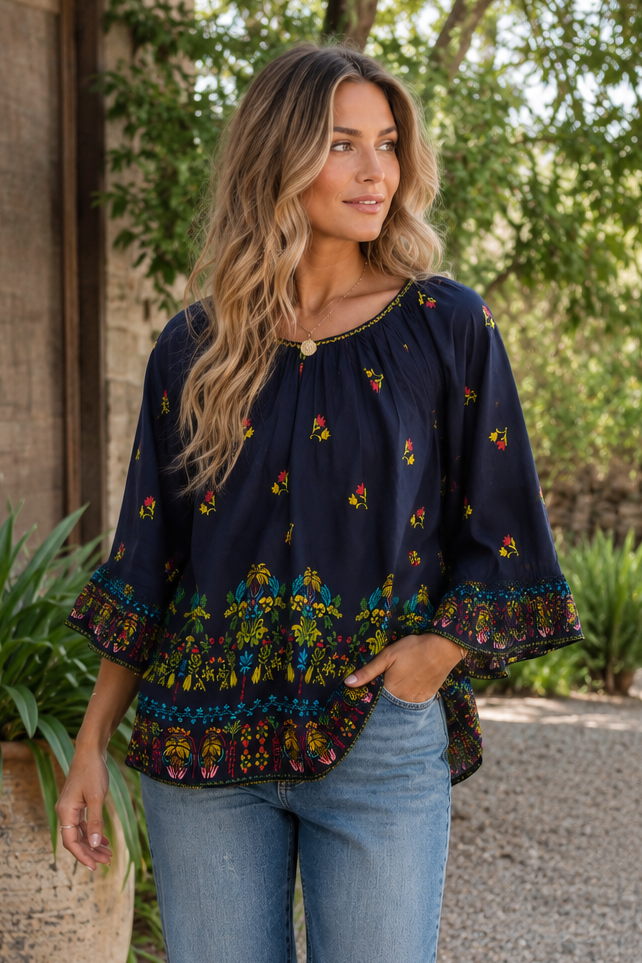 Lula Life EMMA Top in Ebony
