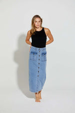 New London GINSBERG Skirt in Light Wash