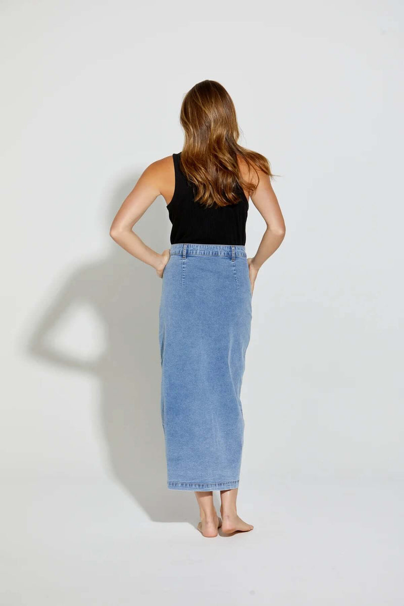 New London GINSBERG Skirt in Light Wash