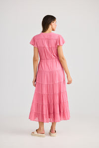Holiday Delilah Dress in Cosmo Pink