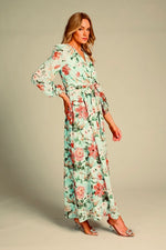 Honey & Beau Take Me Wrap Maxi in Baby Blue