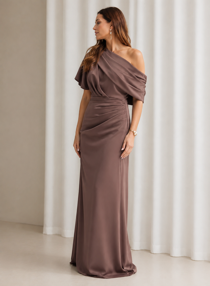 Trellis Lane HALLE Gown in Chocolate