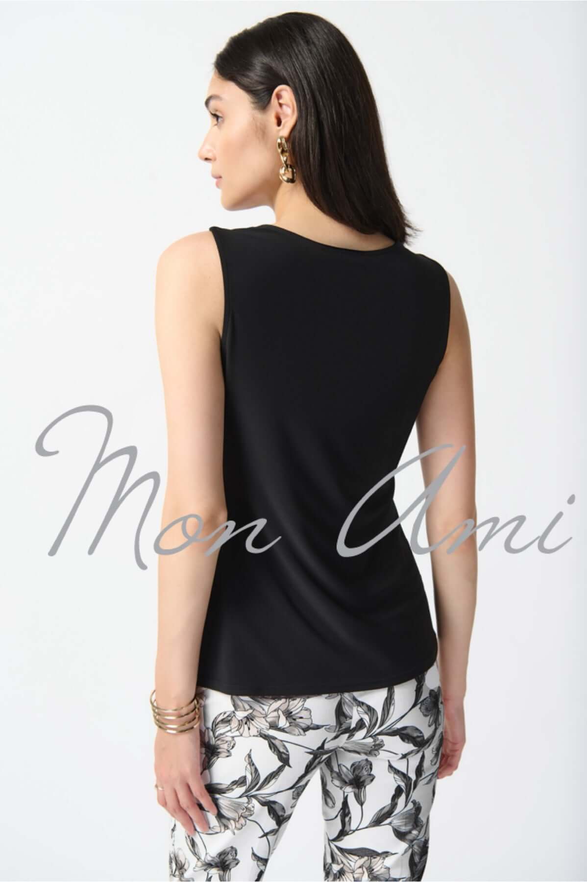 Joseph Ribkoff Guipure Cami in Black 242088
