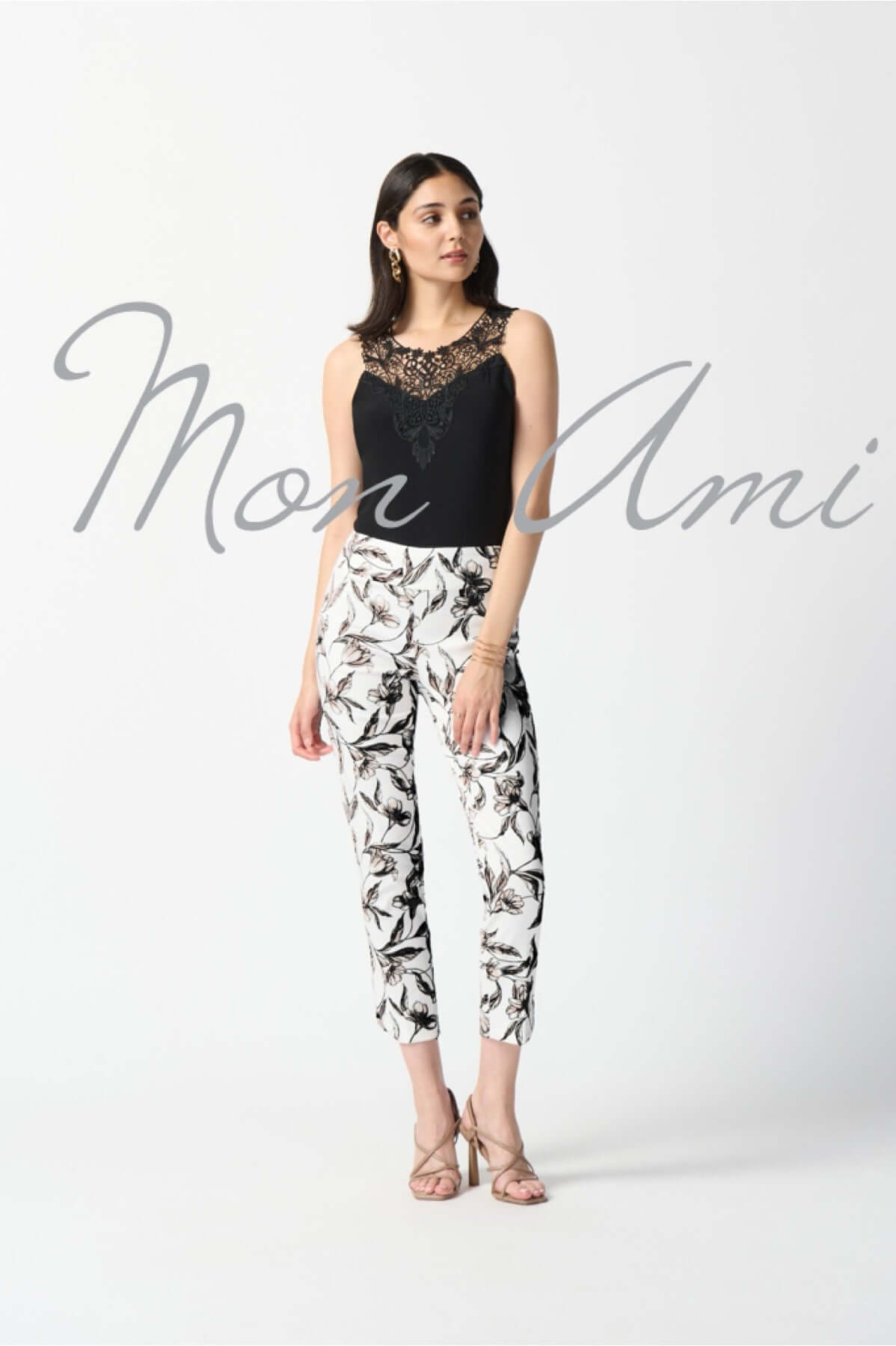Joseph Ribkoff Guipure Cami in Black 242088