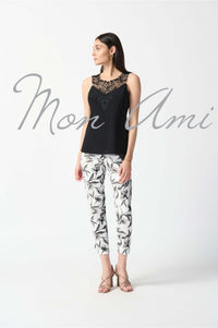 Joseph Ribkoff Guipure Cami in Black 242088