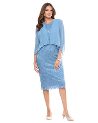 Jesse Harper Sequin Dress & Bolero in Ash JH0097