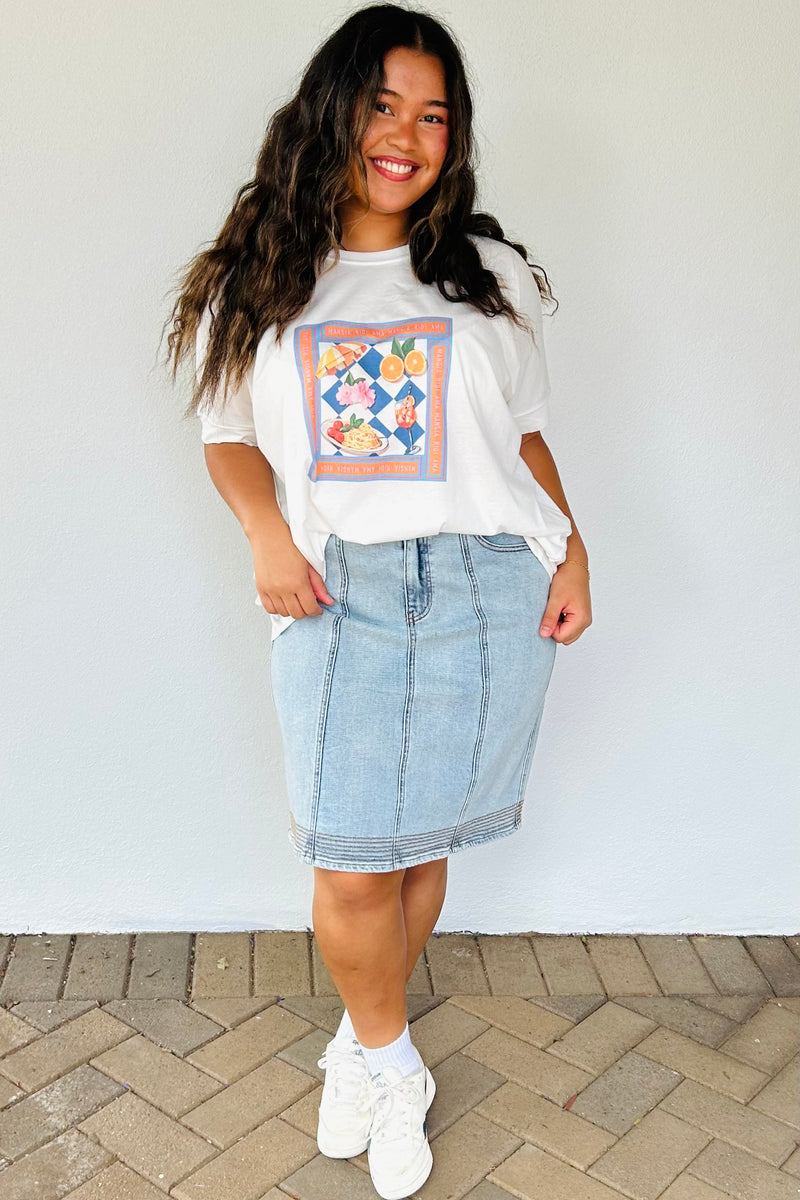 Label of Love Oversized Ridi Print Tee