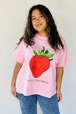 By Frankie Pink Strawberry Tee