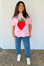 By Frankie Pink Strawberry Tee