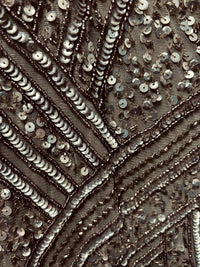 Jesse Harper Beaded Dress in Latte JH0482