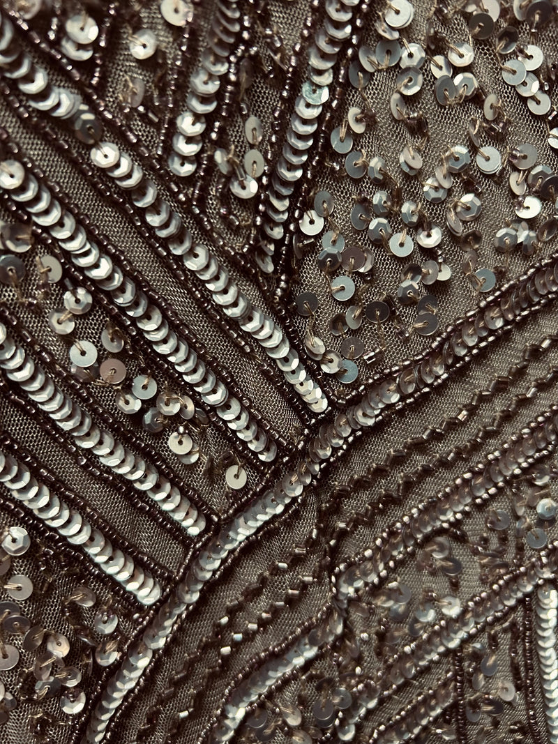 Jesse Harper Beaded Dress in Latte JH0482