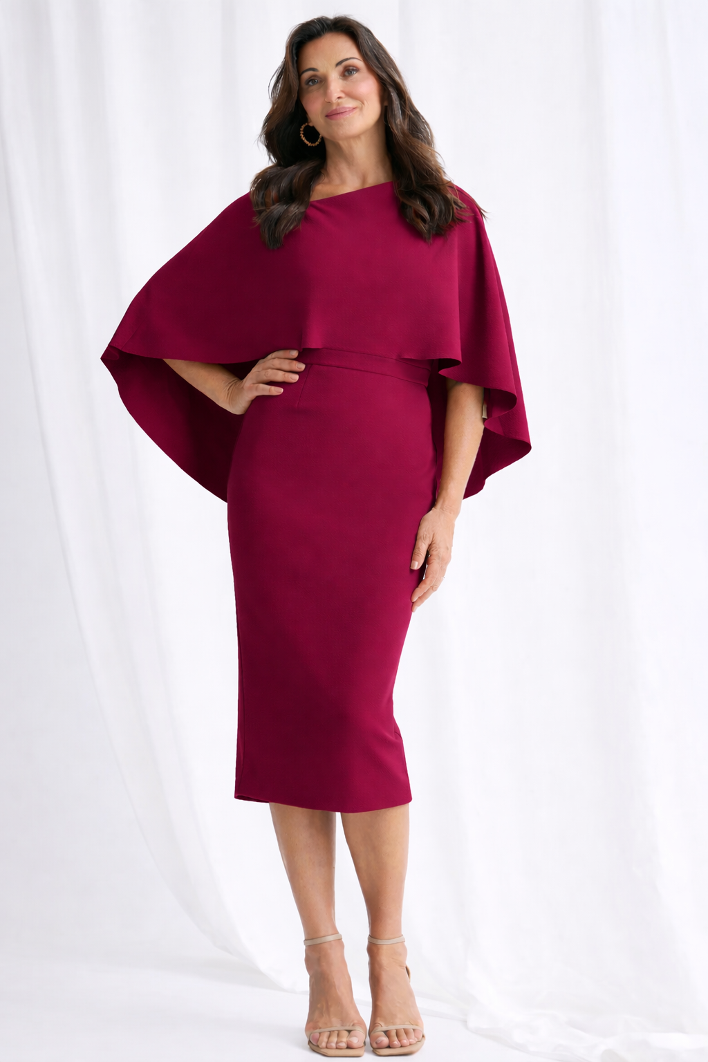 Trellis Lane Oriana Midi in Wine