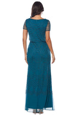 Jesse Harper Beaded Gown in Emerald JH0172