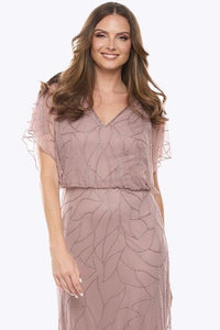 Jesse Harper Beaded Gown in Tea Rose JH0578