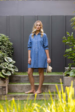 Knewe Piper Dress in Blue Wash